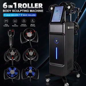 Máquina de Masaje Corporal con 6 Cabezales de Rodillos, para Contorno Corporal, Adelgazamiento, Reducción de Grasa por Vibración, Equipo de Belleza, Liposucción al Vacío - Product Image 5