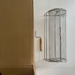 Acier inoxydable 304 forme ronde rouleau circulaire extérieur <span class=keywords><strong>grill</strong></span> cage BBQ fumée cage - Product Image 6