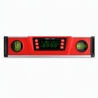 EOUTIL Niveau numérique à affichage LED 10 pouces, magnétique, avec deux bulles, jauge d'angle, ABS+Aluminium, plage de mesure 0-360°, 0.1 DL135
