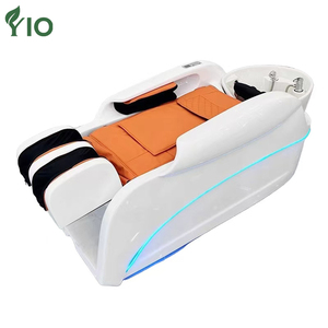 Cama <span class=keywords><strong>de</strong></span> champú eléctrica inteligente completamente automática con sistema <span class=keywords><strong>de</strong></span> circulación <span class=keywords><strong>de</strong></span> <span class=keywords><strong>agua</strong></span> Lavabo <span class=keywords><strong>de</strong></span> cerámica negra para peluquería Cuidado del cuero cabelludo Spas - Product Image 4