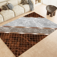 Tapis en velours cristal haute densité fait main, doux, épais, antidérapant, adapté aux animaux domestiques, pour la décoration de la maison et de la chambre