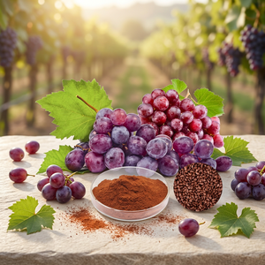 Fabricant de poudre d'extrait de raisin, extracteur de raisin de qualité alimentaire haute pureté, fournisseur en gros - Product Image 1