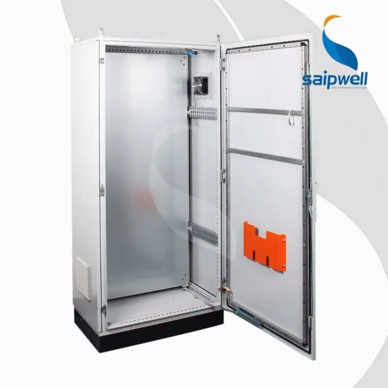 Saipwell P55 dudukan lantai kotak listrik logam tahan air dengan profil penguatan