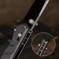 Couteau pliant personnalisé en acier D2 avec manche G10, outil EDC pour commande en gros, couteau de camping et de survie en plein air