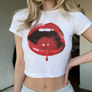 T-shirt basique à col rond et manches courtes, imprimé à carreaux, tricoté, respirant, écologique, imprimé numériquement, coupe classique, décontracté, pour l'été - Product Image 6