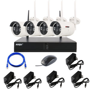 3MP 4ch WiFi NVR Full HD Kit กล้องพร้อม P2P, มือถือ5MP กล้องวงจรปิดระบบรักษาความปลอดภัยกล้องไร้สาย - Product Image 1