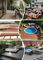 Revêtement de terrasse extérieur moderne Freyr Forest en WPC, revêtement composite WPC en co-extrusion PE pour la décoration de patio, jardin et terrasse extérieurs