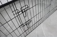 Cage à poulet en métal en gros d'usine extérieur à l'intérieur enceinte à lapin en fil pliable chenil respirant portable durable