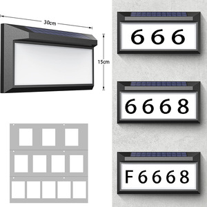 LED <strong>Solar</strong> Address Sign <strong>House</strong> <strong>Number</strong> Illuminated <strong>Solar</strong> Address Plaque Street Outside Garden Driveway <strong>Solar</strong> Door <strong>Number</strong> with Light - Product Image 4