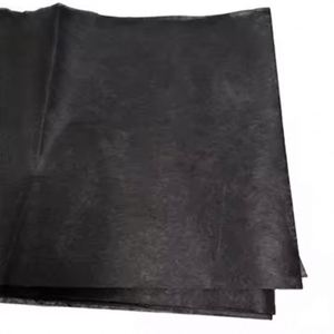 Tissu non tissé noir ES 15-120 g/m², respectueux de la peau, 100 % fibre ES, thermocollé, respirant, imperméable, styles uni et croisé - Product Image 2