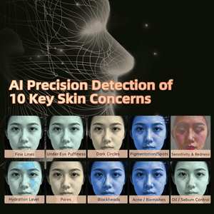 OEM ODM Illuminated <strong>Supplier</strong> Beauty Tech <strong>With</strong> AI Skin Analysis 3 Color Lighting AR Virtual Makeup Try On Led <strong>Vanity</strong> <strong>Mirror</strong> - Product Image 4