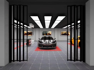 Bois intelligent suspendu en bois nid d'abeille plafond hexagone halo led lumières - Product Image 2