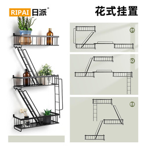 Ripai Multi Level Staircase <b>Shelf</b> 30cm Wall Mounted Storage Rack For Home Bedroom Living Room Decor - Product Image 3