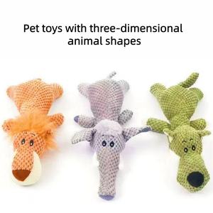 Giocattolo per cani resistente ai morsi, con suono, a forma di pappagallo, leone o lupo, per cani di taglia grande - Product Image 3