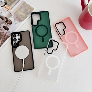 Custodia per telefono magnetica traslucida opaca di lusso per <span class=keywords><strong>Samsung</strong></span> S24 S25 Ultra S23 <span class=keywords><strong>Plus</strong></span> <span class=keywords><strong>Cover</strong></span> protettiva traslucida - Product Image 3