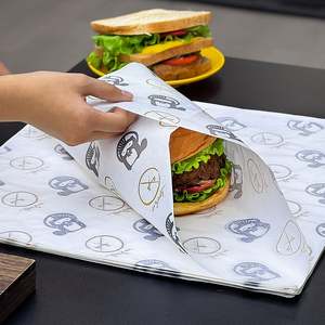 Food Grade Eco-Friendly Greaseproof <b>Paper</b> with PE Coating for Cake <b>Burger</b> Bread Baking-Custom Logo & Personalized Design - Product Image 1