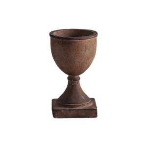 Chinese Style Retro <b>Vase</b> Terracotta Color Resin Desktop Ornament For Living Room Bedroom Office Decoration - Product Image 5