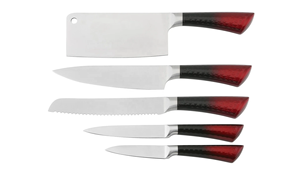 Juego de 5 <span class=keywords><strong>Cuchillos</strong></span> de Cocina de Acero Inoxidable, Cuchillo para Carne, Cuchillo para Pan, Cuchillo <span class=keywords><strong>Universal</strong></span> para Frutas - Product Image 6