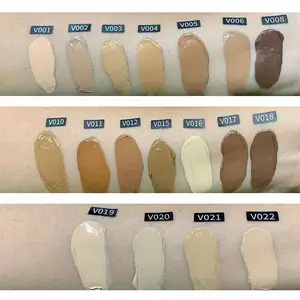 Private Label Full Coverage Long Lasting Liquid Foundation No Logo Dark Skin Matte Finish Makeup Foundation