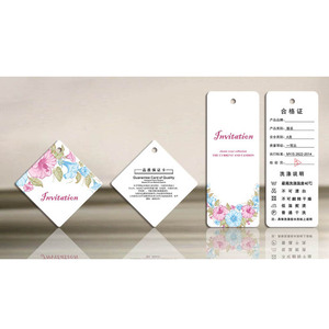 Étiquette suspendue en papier couché de haute qualité, élégante, pour bébé et enfant, avec logo personnalisé imprimé - Product Image 6