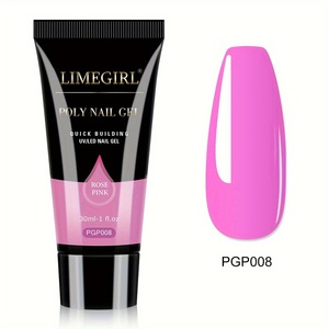 <span class=keywords><strong>Kit</strong></span> profesional de extensión de <span class=keywords><strong>uñas</strong></span> para arte DIY, juego de manicura de Gel UV polivinílico completo con lámpara LED, poligeles semipermanentes de resina de 15 ml - Product Image 5