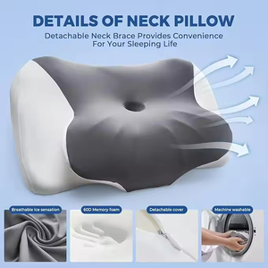 Bantal Busa Memori - Bantal Pendingin Ergonomis untuk Tidur, Penyangga Leher di Tempat Tidur untuk Orang yang Tidur Menyamping, Telentang, dan Tidur Tengkurap - Product Image 3