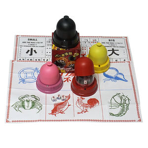 KTV — jeu de dés à ongles automatique, avec couverture en plastique, dessins et motifs, gobelet électrique, boîte de couleurs, pour soirée et bar - Product Image 1