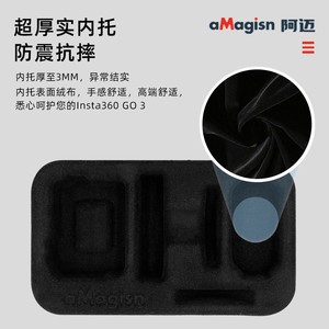 Étui pour caméra aMagisn Insta360 Go 3s, sac de protection portable en néoprène avec fermeture éclair pour accessoires de caméra d'action - Product Image 5