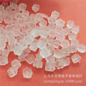 Tapones para los oídos de plástico transparente con forma de flor de ciruelo para la fabricación de pendientes, paquete de 100 piezas, origen Yiwu - Product Image 4