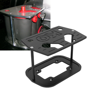 Soporte de bandeja de sujeción de batería apto <span class=keywords><strong>para</strong></span> baterías <span class=keywords><strong>Optima</strong></span> 3478 <span class=keywords><strong>para</strong></span> automóviles, camiones, barcos ATVBlack - Product Image 6
