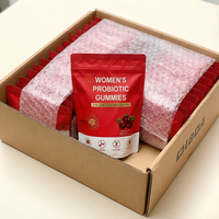 Gummies Probiotiques pour Femmes Adultes 5 Milliards de UFC Saveur Canneberge 60 Unités Véganes Sans Sucre Antioxydants Énergisants Prébiotiques