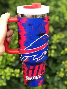 Benutzer definierte 40 Unzen Edelstahl Seahawk Print Becher Seattle Football Team Tassen mit Griff - Product Image 3