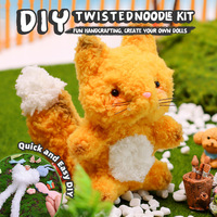 Bâtons de corail Jumbo extra épais faits à la main pour nettoyer les tuyaux, tiges de chenille géantes, kit d'artisanat d'écureuil avec vidéos étape par étape