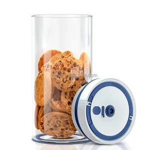 USB Rechargeable Sealing jar press vacuum coffee bean fresh-keeping tea jar moisture-proof airtight canister