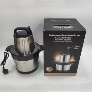 Hachoir à viande industriel 6L tout en cuivre, grande capacité, pour usage commercial, broyeur d'aliments, coupe-légumes - Product Image 2