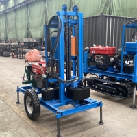 Machine de forage de puits d'eau de 100m, 150m, 200m de profondeur, équipement de forage de puits