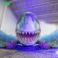 Requin animatronique réaliste Gecai, modèle de requin animatronique mobile grandeur nature pour les parcs à thème océaniques