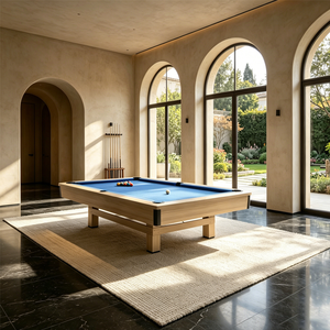 Mesa de Billar Americana de Madera Maciza de Alta Calidad de 9 pies para Uso Doméstico, Estructura de Roble Tailandés Sólido, Rieles de Roble Tailandés Sólido y F - Product Image 5