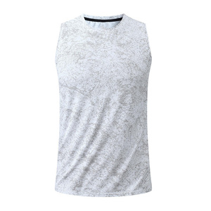 Camiseta sin Mangas para Hombre, Estilo Urbano, Informal y Cómoda, de Secado Rápido, Transpirable, de Algodón, para Deportes, Fabricada por OEM - Product Image 2