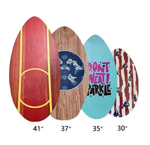 ODM Impresión digital Wave Tablas de surf Beach Surf Wood Skim Board Personalizado SkimBoards
