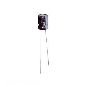 Condensateur radial TH original UPW0J330MDD6 33 uF traversant le boîtier, en aluminium, 33UF 20% 6.3V - Product Image 1