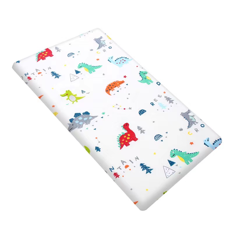 2 pack lovely dinosaur pattern baby nursery sheet ultra soft cotton toddler fitted crib sheet for standard crib mattress