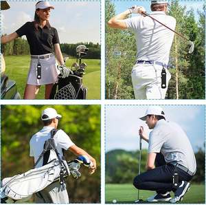 Bolsa de Neopreno para Pelotas de Golf con Logotipo Personalizado, Funda para 3 Pelotas con Soporte para Tees y Gancho - Product Image 3