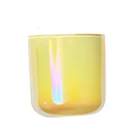 Shiny Glass Empty Candle Jars with Lids, Luxury, Colorful