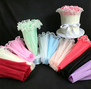 Ruban de gâteau délicat en maille, matériau décoratif multi-usage <span class=keywords><strong>pour</strong></span> gâteau de mariage, arrangement floral, décoration de fête - Product Image 1