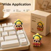 Custom 3D Star Headphone Boy Artisan Keycap Cute Music Character Profile Mechanical Keyboard Esc Key Topper