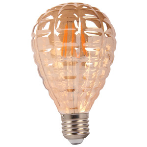 Bombilla <span class=keywords><strong>LED</strong></span> de Filamento Vintage E27, Estilo Edison Retro, Vidrio Ámbar, 2700K, Luz Blanca Cálida, Alto CRI, para Decoración del Hogar - Product Image 4