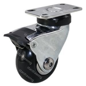 SS 50 76 MM 2 3 Zoll Hochwertige Runde Weiche Neopren-Gummi-Lenkrolle - Product Image 4