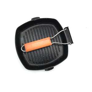 Poêle à frire antiadhésive <span class=keywords><strong>de</strong></span> qualité alimentaire à 2 couches <span class=keywords><strong>pour</strong></span> steak <span class=keywords><strong>de</strong></span> <span class=keywords><strong>boeuf</strong></span>, poêle à griller carrée et plate <span class=keywords><strong>pour</strong></span> barbecue en plein air - Product Image 4