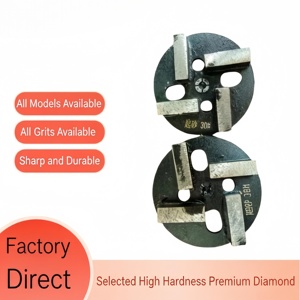 Bloc de ponçage diamanté spécial 4 pouces 4 segments pour le décapage de la poussière des sols en béton chaux endommagés par le gel - Product Image 5